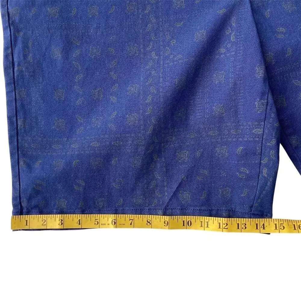 Nautica Men's Blue Paisley Bermuda Shorts‎ Size 46 W